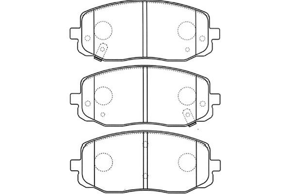 KAVO PARTS Комплект тормозных колодок, дисковый тормоз BP-4015